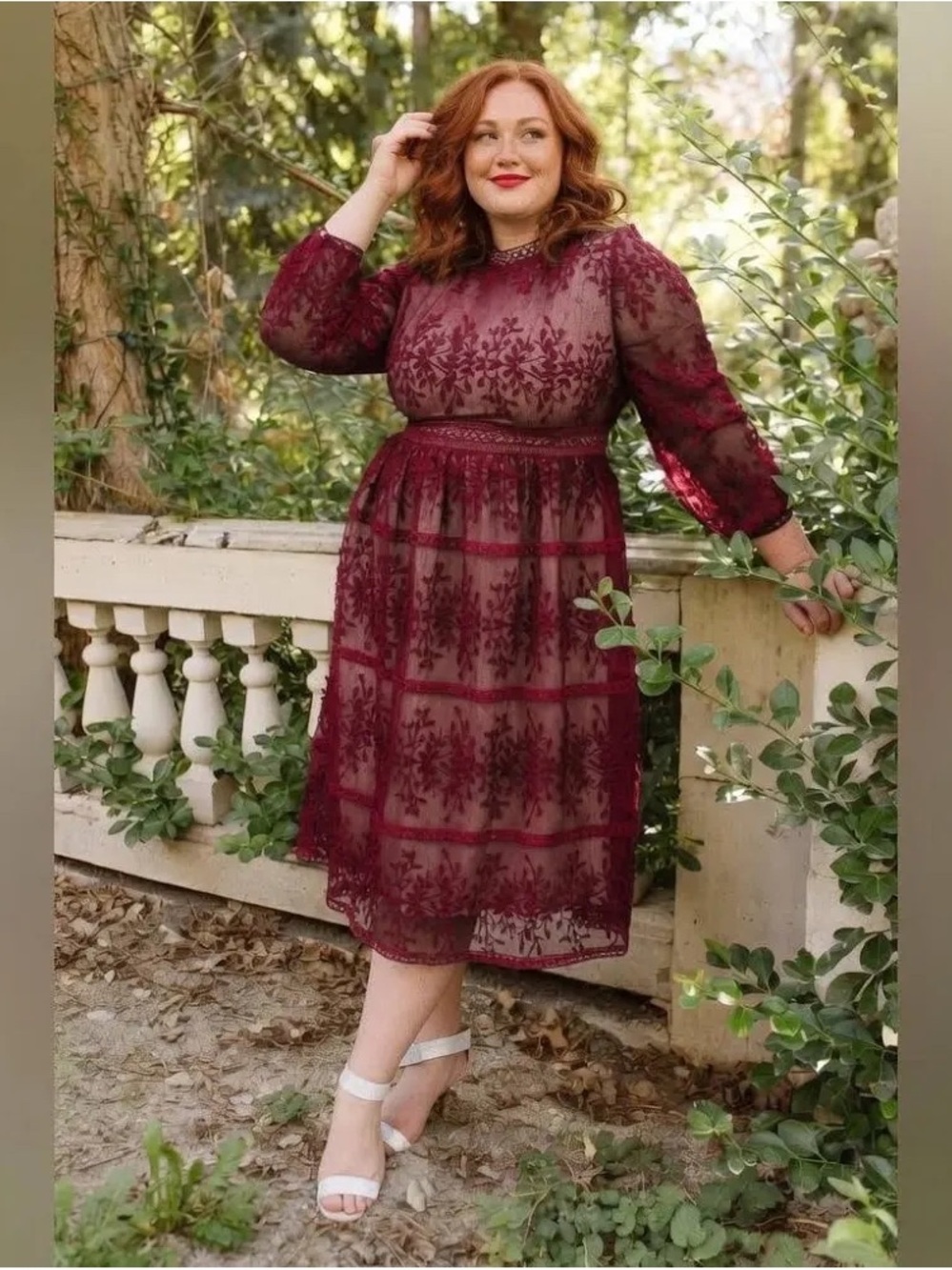Ivy City Co Sicily Dress - Wine